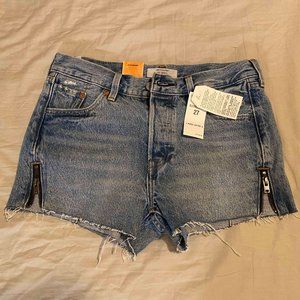 Levi's 501 Altered Zip Shorts Size 27
